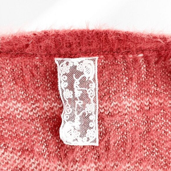 NWOT Sadie & Sage Womens Zebra Stripe Cardigan Rust Cream Size Small - Picture 8 of 8